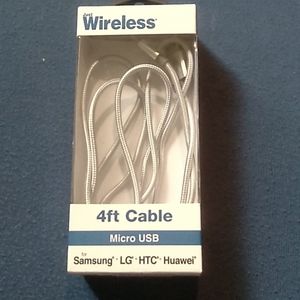 Wireless Charge Cable 4ft./random types and brands.